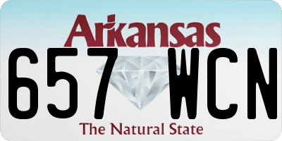 AR license plate 657WCN