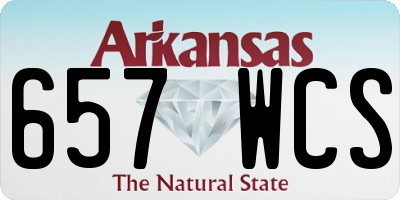 AR license plate 657WCS