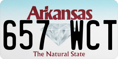 AR license plate 657WCT