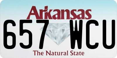 AR license plate 657WCU