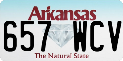 AR license plate 657WCV