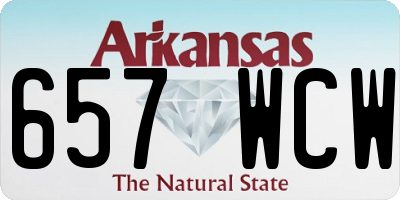 AR license plate 657WCW