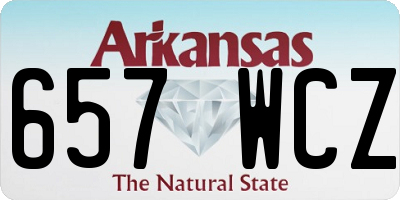 AR license plate 657WCZ