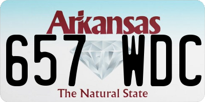 AR license plate 657WDC