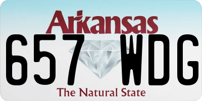 AR license plate 657WDG