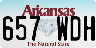 AR license plate 657WDH