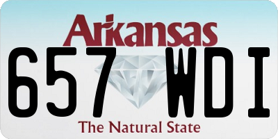 AR license plate 657WDI