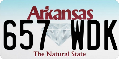 AR license plate 657WDK