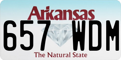 AR license plate 657WDM