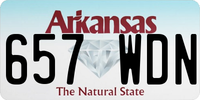 AR license plate 657WDN