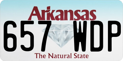 AR license plate 657WDP