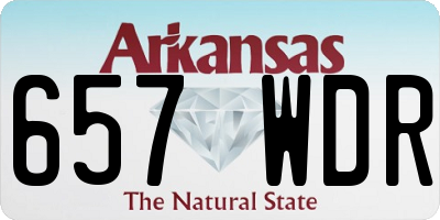 AR license plate 657WDR