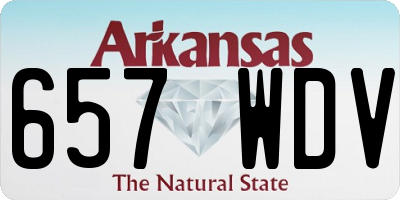 AR license plate 657WDV
