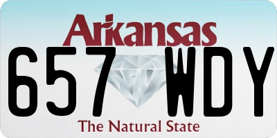 AR license plate 657WDY