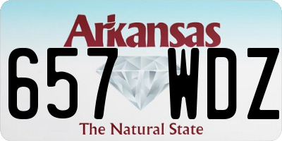 AR license plate 657WDZ