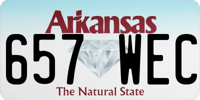 AR license plate 657WEC