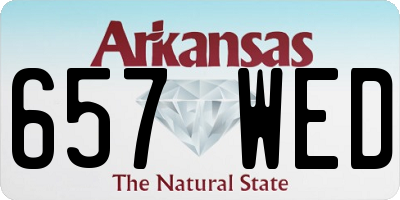 AR license plate 657WED
