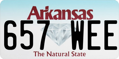 AR license plate 657WEE