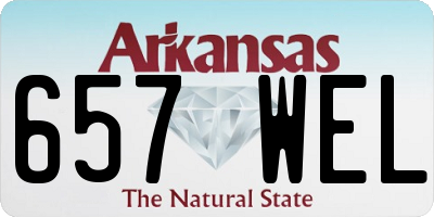AR license plate 657WEL