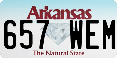 AR license plate 657WEM
