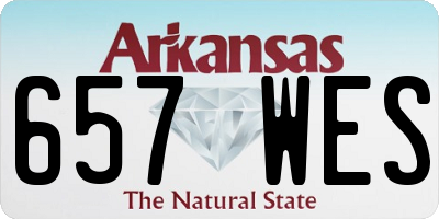 AR license plate 657WES
