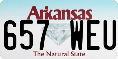 AR license plate 657WEU