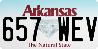 AR license plate 657WEV