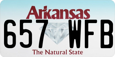 AR license plate 657WFB