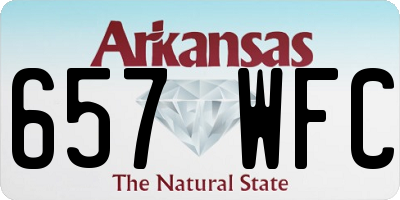 AR license plate 657WFC