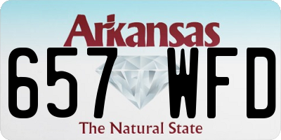 AR license plate 657WFD