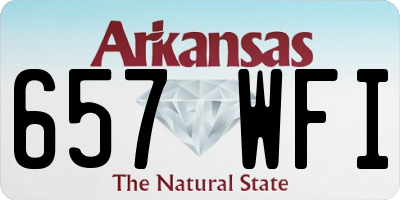 AR license plate 657WFI
