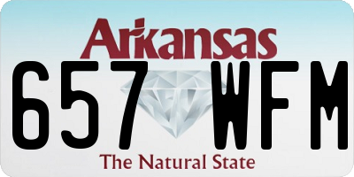 AR license plate 657WFM