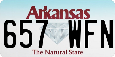 AR license plate 657WFN