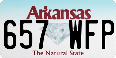 AR license plate 657WFP