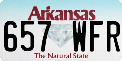 AR license plate 657WFR