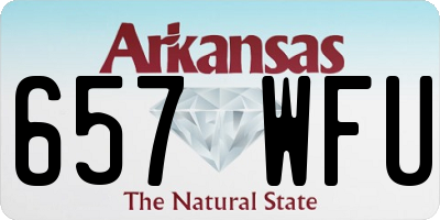 AR license plate 657WFU