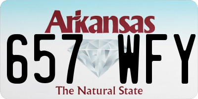 AR license plate 657WFY