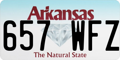 AR license plate 657WFZ