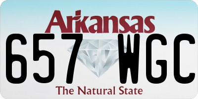 AR license plate 657WGC