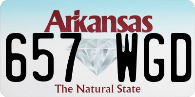 AR license plate 657WGD