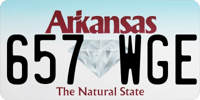AR license plate 657WGE