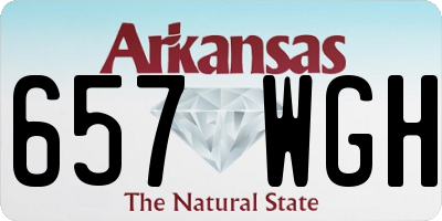 AR license plate 657WGH