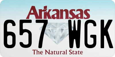 AR license plate 657WGK
