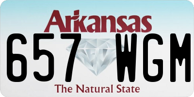 AR license plate 657WGM