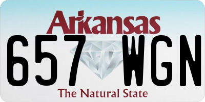 AR license plate 657WGN
