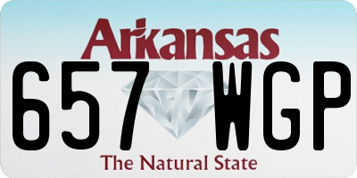 AR license plate 657WGP