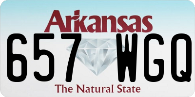 AR license plate 657WGQ
