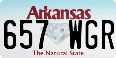 AR license plate 657WGR