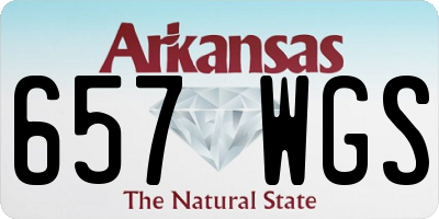 AR license plate 657WGS