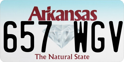 AR license plate 657WGV